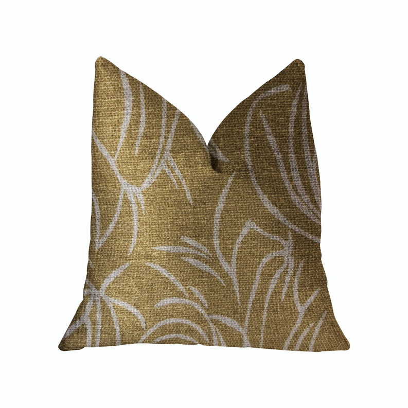 Plutus Luxury Throw Pillow (Gold Mixed Variety) Double sided  20" x 26" Standard