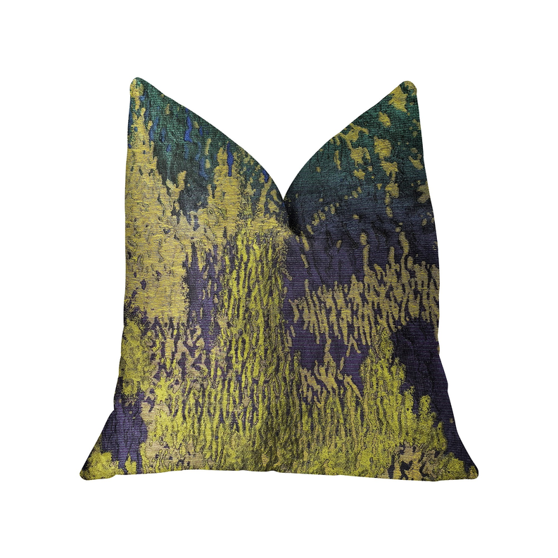 Plutus Luxury Throw Pillow (Green Mixed Variety 2) Double sided  26" x 26"