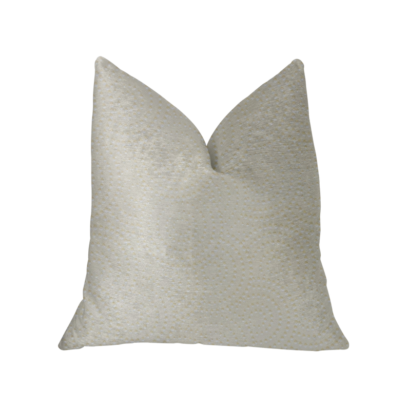 Plutus Luxury Throw Pillow (White/Off-White Mixed Variety) Double sided  20" x 26" Standard
