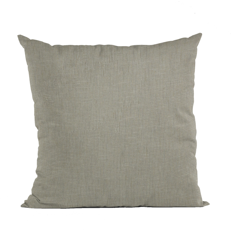 Plutus Waffle Textured Solid, Sort Of A Waffle Texture Luxury Throw Pillow Double sided  20" x 20" Travertine