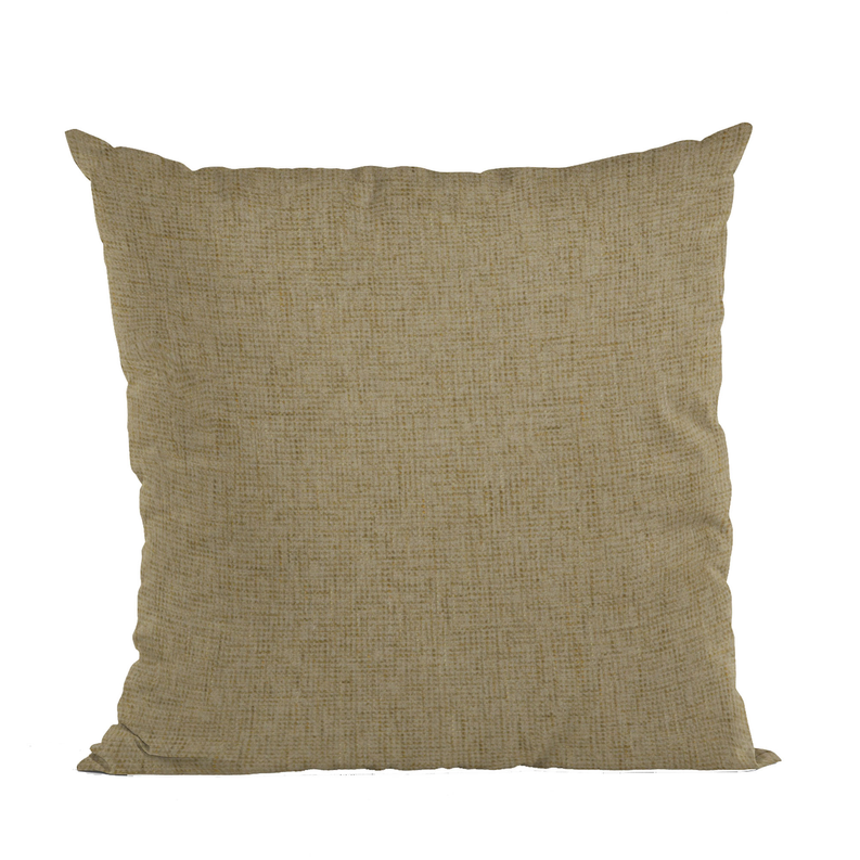 Plutus Waffle Textured Solid, Sort Of A Waffle Texture Luxury Throw Pillow Double sided  20" x 20" Safari