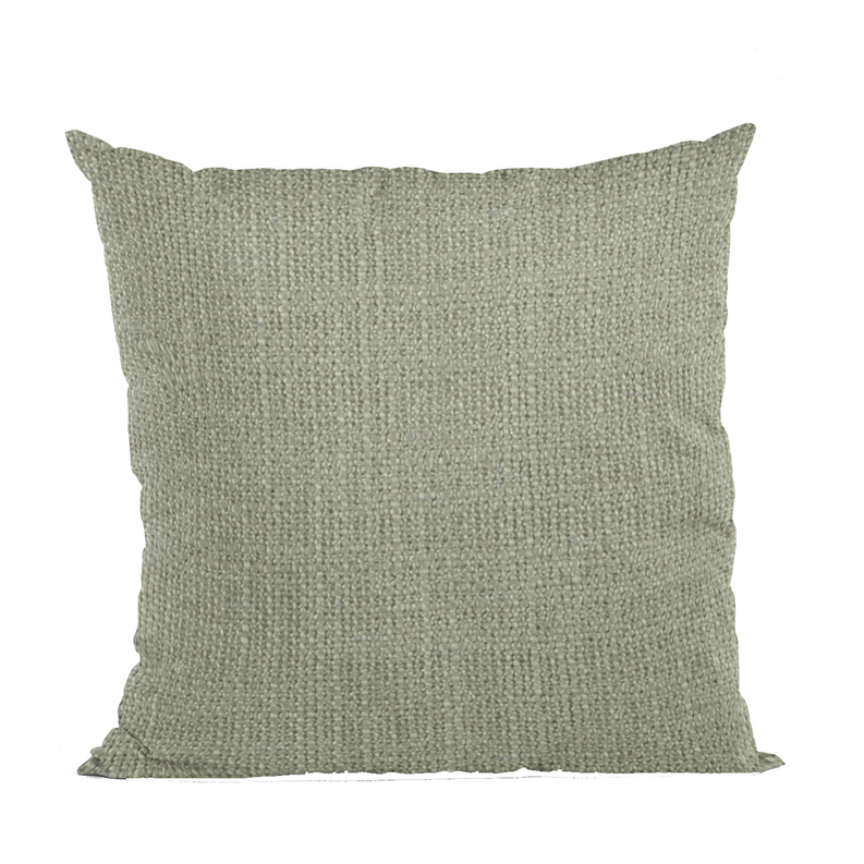 Plutus Wall Textured Solid, With Open Weave. Luxury Throw Pillow Double sided  22" x 22" Flint