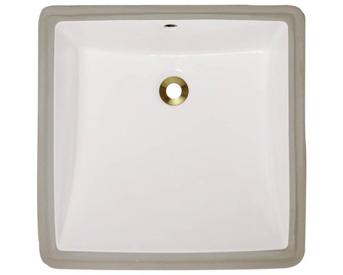 Polaris P0322UB Bisque Undermount Porcelain Bathroom sink