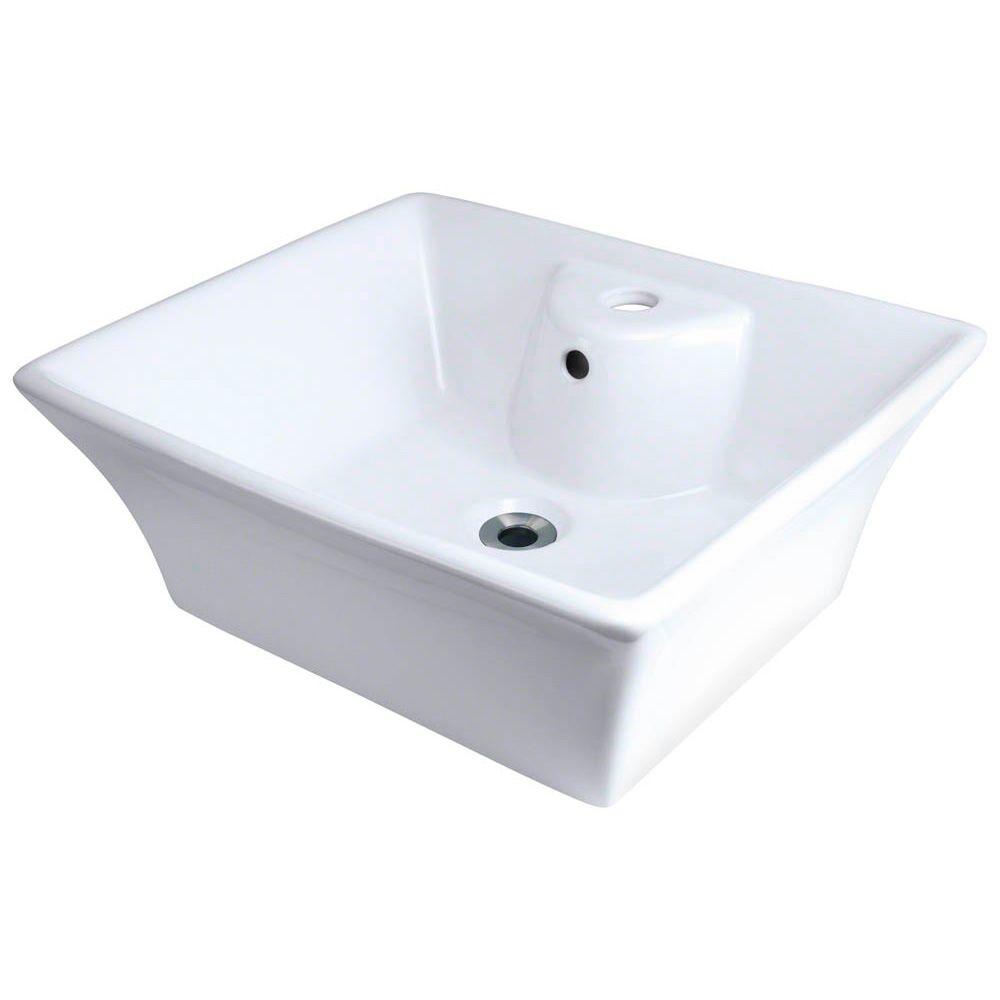 Polaris P051VW White Porcelain Vessel Sink