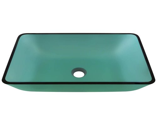 Polaris p046 Emerald Colored Glass Vessel Sink