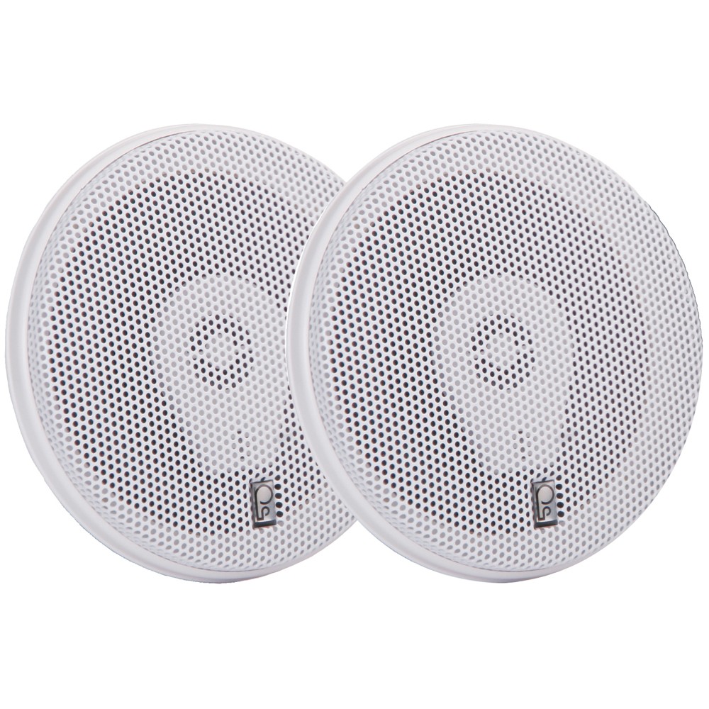 Poly-Planar 6" Titanium Series 3-Way Marine Speakers - (Pair)White