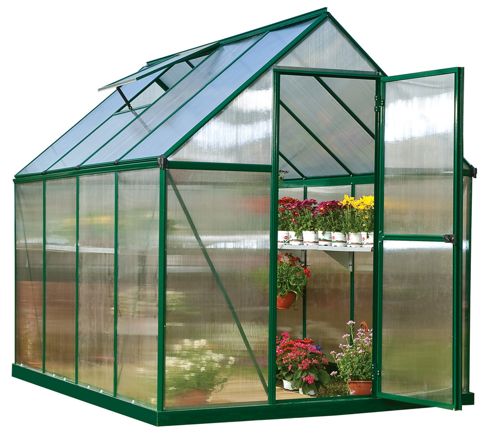 Palram - Canopia Hybrid 6' x 8' Greenhouse - Green