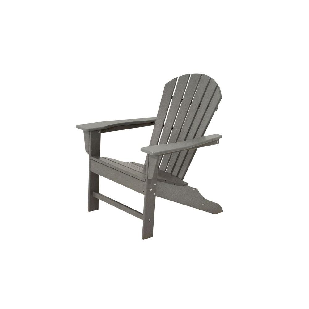 Polywood South Beach Adirondack In Slate Grey