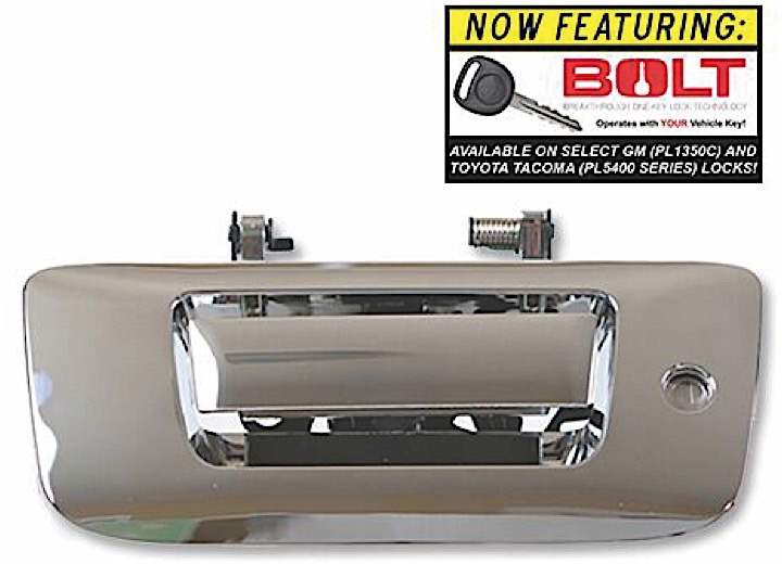 07-13 SILVERADO/SIERRA 1500/07-14 2500/3500 CHROME FULL HANDLE REPL TG LOCK W/BOLT-LOCK ONE KEY TECH