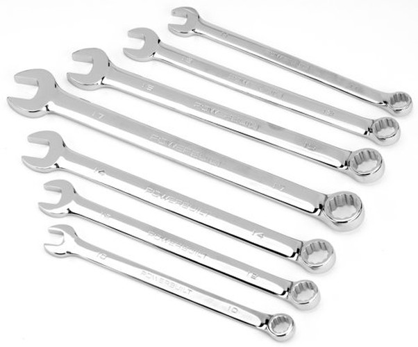 7 PIECE METRIC LONG PATTERN COMBINATION WRENCH SET