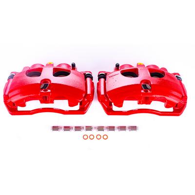 RED CALIPER PAIR W/ BRKT