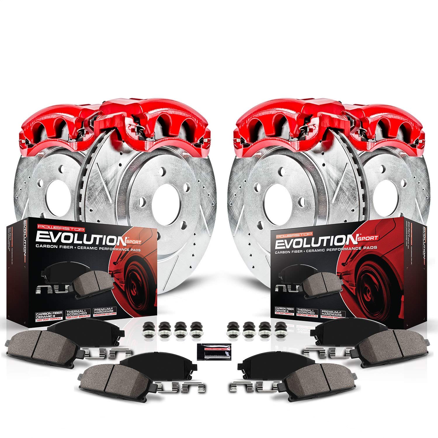 Z23EVOLUTIONSPORT BRAKE UPGRADE KIT WITH POWDER COATED CALIPERS