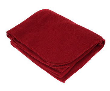  Fleece Blanket - 14x12x11 Burgundy