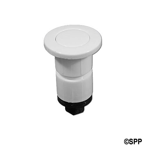 Air Button, Presair Gunite, White, 1" PVC