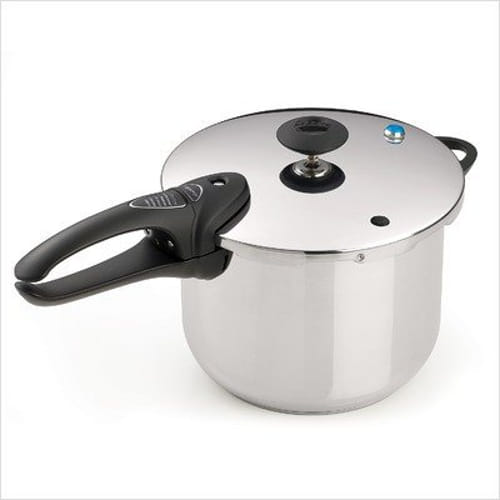 6-Quart Deluxe Stainless Steel Pressure Cooker