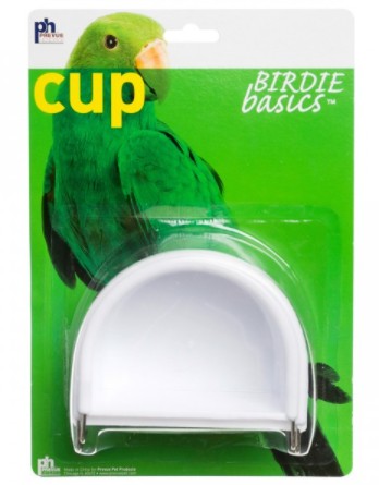 Prevue Hendryx Birdie Basics Hanging Half-Round Bird Cage Cup - Large