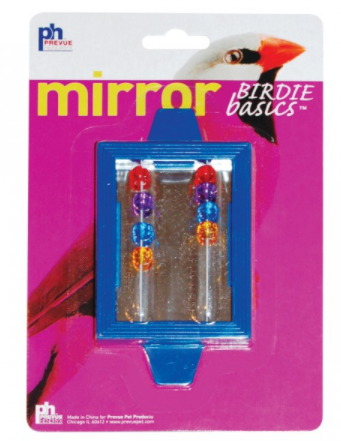 Prevue Hendryx Birdie Basics Clip-on Mirror with Beads