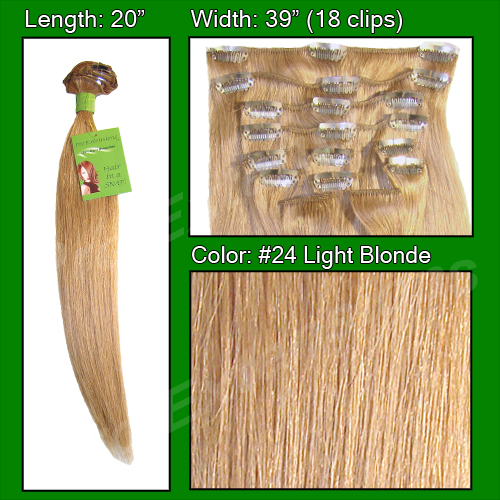 #24 Light Blonde - 20 inch Remi