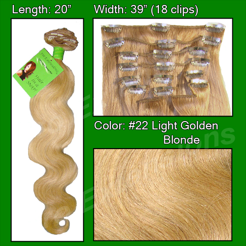 #22 Medium Blonde - 20 inch Body Wave