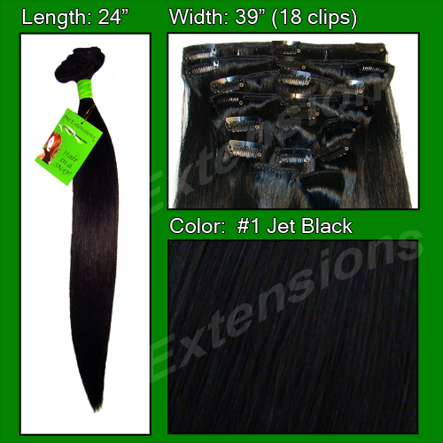 #1 Jet Black - 24 inch REMI