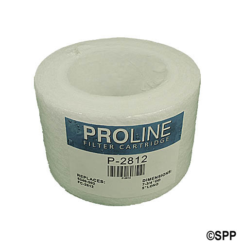 Filter Cartridge, Proline, Diameter: 7-3/4", Length: 5", Top: 4-3/4" Open, Bottom: 4-3/4" Open, 12 sq ft