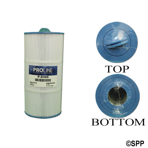 Filter Cartridge, Proline, Diameter: 8", Length: 16-1/2", Top: Handle, Bottom: 3-5/8" Open, 100 sq ft