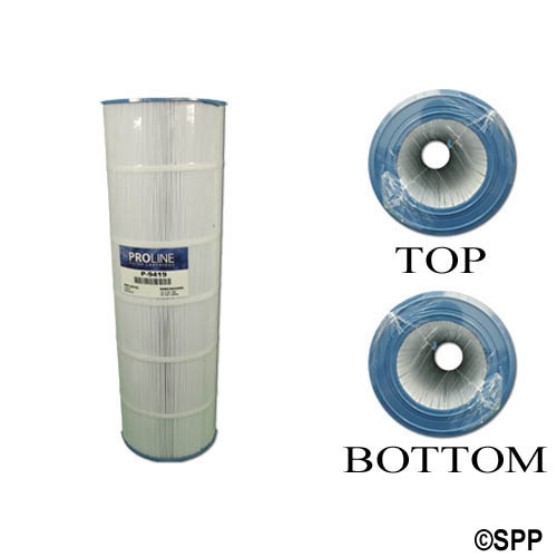 Filter Cartridge, Proline, Diameter: 10-1/16", Length: 31-1/8", Top: 6" Open, Bottom: 6" Open, 200 sq ft