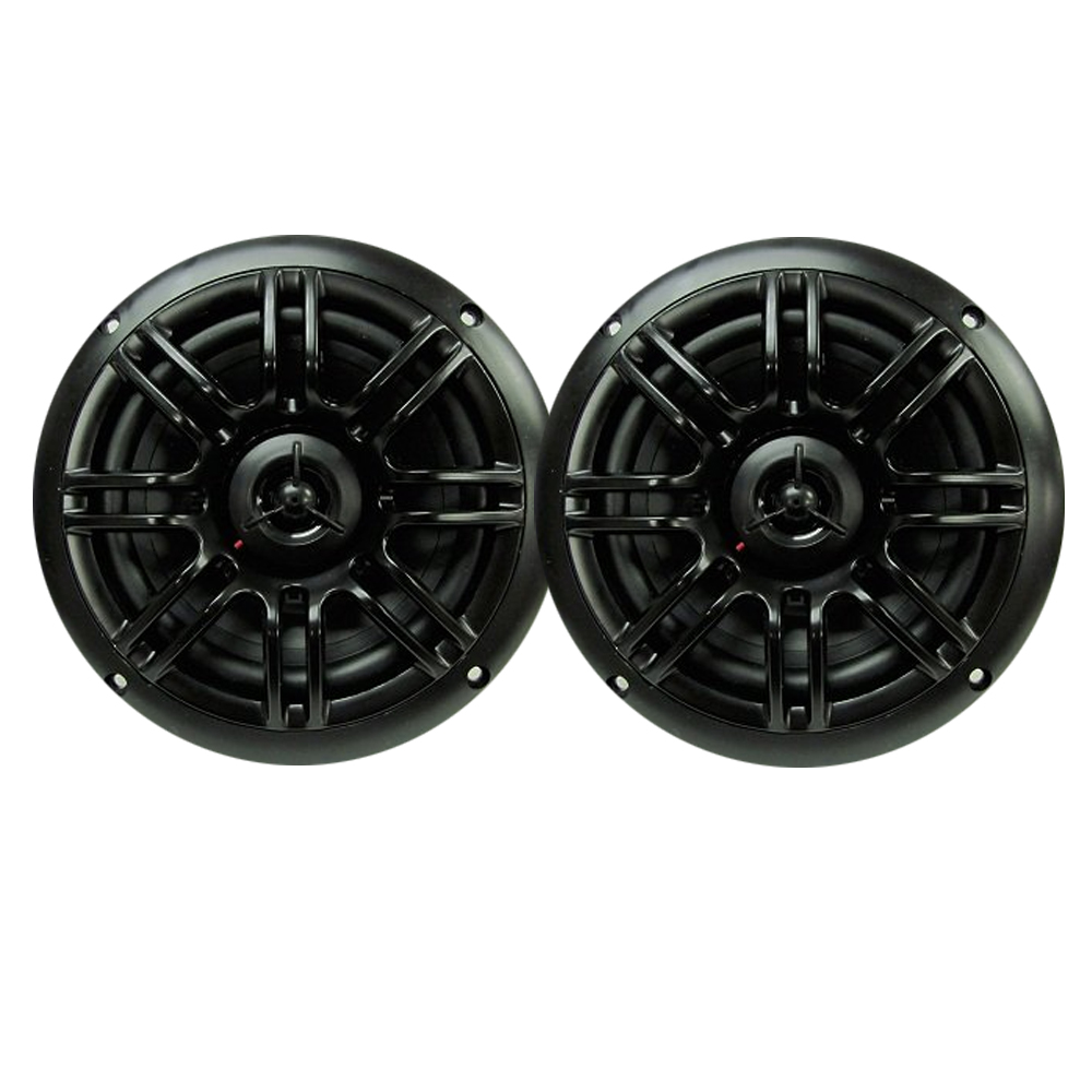 6 1/2IN 150W PEAK COAXIAL BLACK MILENNIA MARINE SPEAKER PAIR