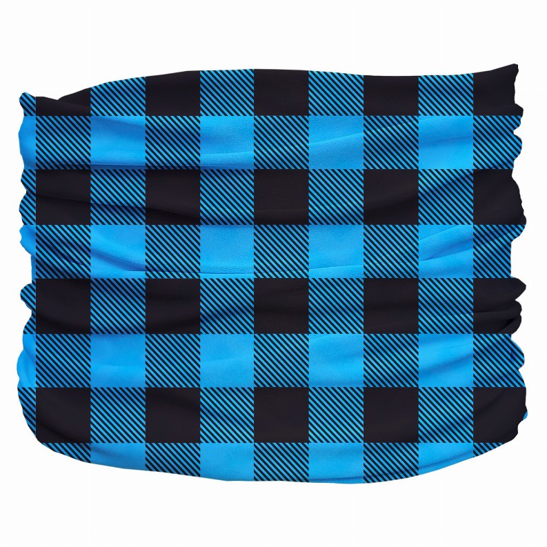 Buffalo Plaid Pup Scruff - 2XL Blue