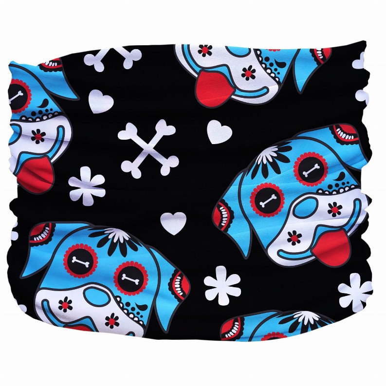 Day of the Dog Pup Scruff - Large Black,Blue,White