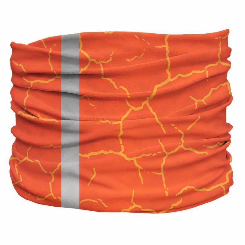 Smash Crackle Orange Pup Scruff - Medium Orange