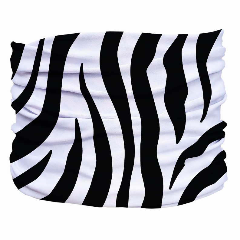 Zebra Pup Scruff - XL White,Black