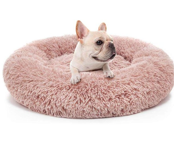 Donut Dog Bed X-Large Black and Grey