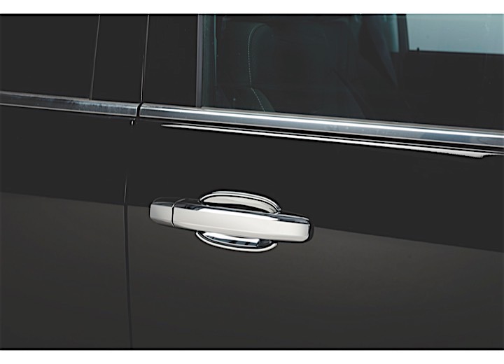 14-18 SILVERADO/SIERRA 1500/15-18 GM 2500/3500 2DR W/OR W/O PASS KEYHOLE CHROME ABS DELUXE DOOR HNDL