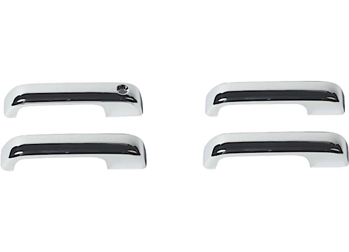 15-C F150 4DR CHROME DOOR HANDLE COVERS W/DRIVER KEYHOLE (COVERS FUNCTIONAL SENSORS)