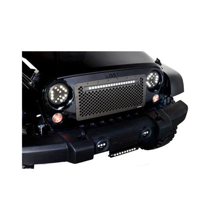 07-17 WRANGLER BOSS GRILLE CUT TO FIT W/20IN LUMINIX LIGHT BAR