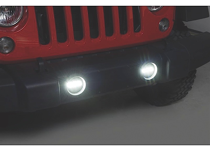 07-18 WRANGLER JK(W/PLST BMPR) LUMINIX LED FOG LIGHT UPGRADE(UTILIZES FACTORY HOUSING & HARDWARE)