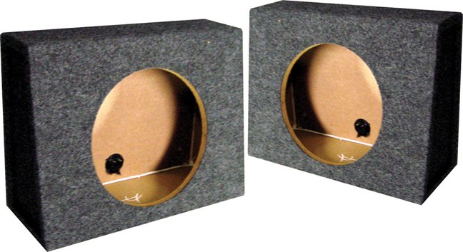 *TW12* EMPTY SPLIT WOOFER BOX ANGLE 12"; Mounts behind seat