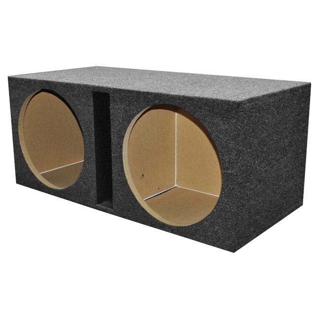 Qpower 2 Hole 15" Vented Woofer Box with 1" MDF face