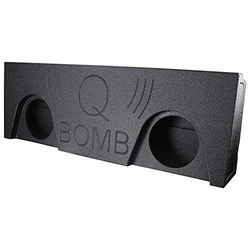 QPower "QBOMB" Chevy/GMC Crew Cab '14-'18 Dual 10" Vented Empty Woofer Box