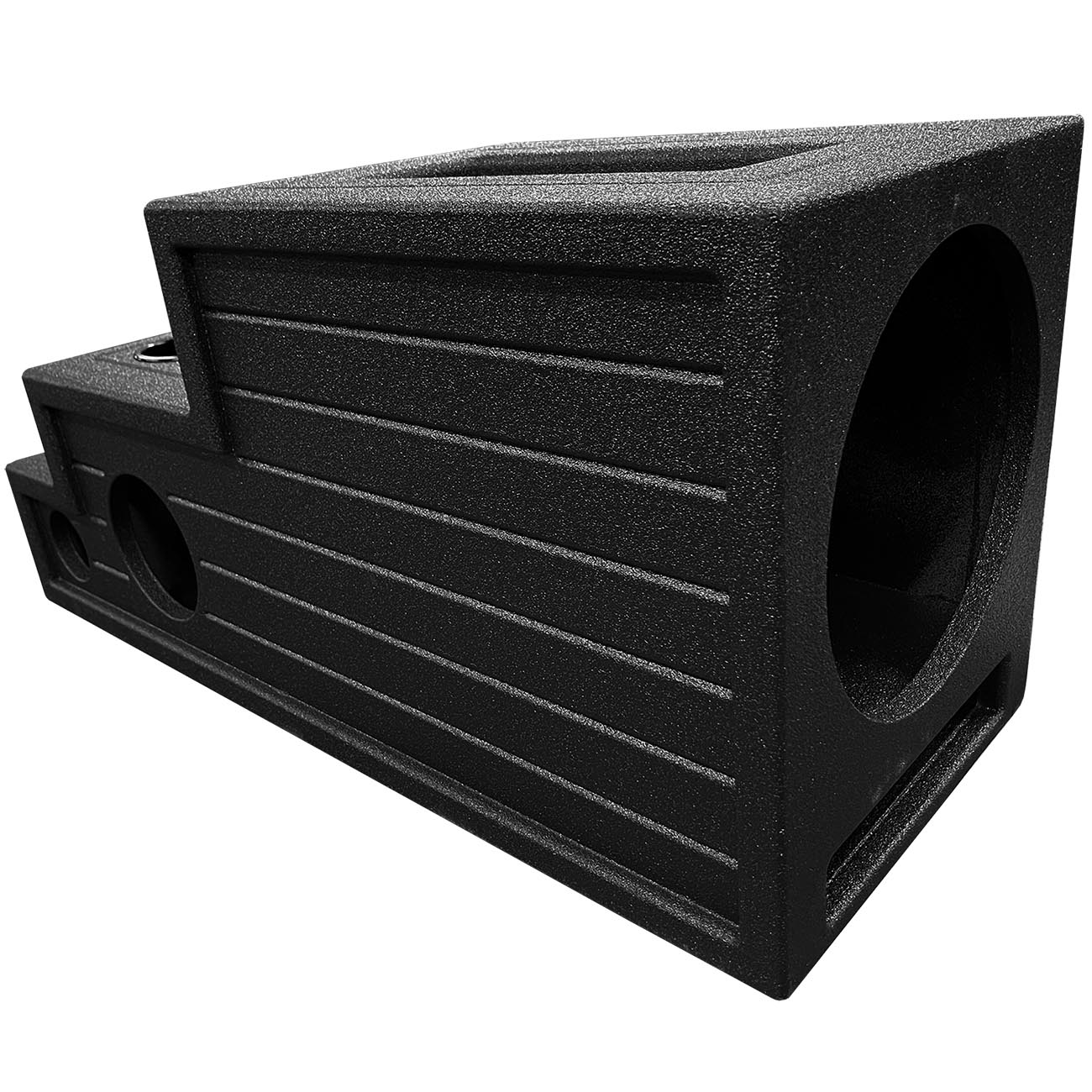 QPower "QBOMB" Single 12" Universal Center Console Vented Empty Woofer Enclosure