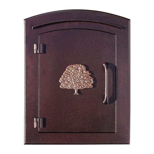 Manchester Mailbox, Oak Tree Logo, Antique Copper