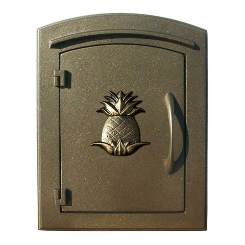 Manchester Mailbox, Pineapple Logo, Bronze