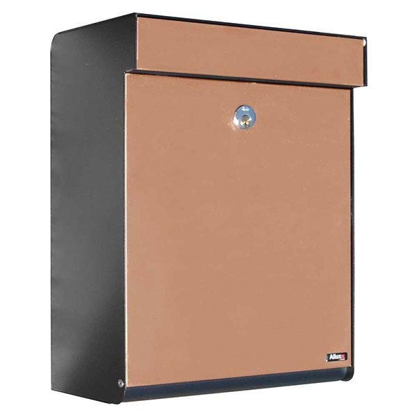 Allux Grandform Mailbox, Black/Copper