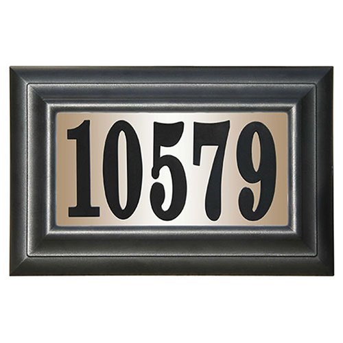 Edgewood Classic Lighted Address Plaque "Do it yourself kit", Black