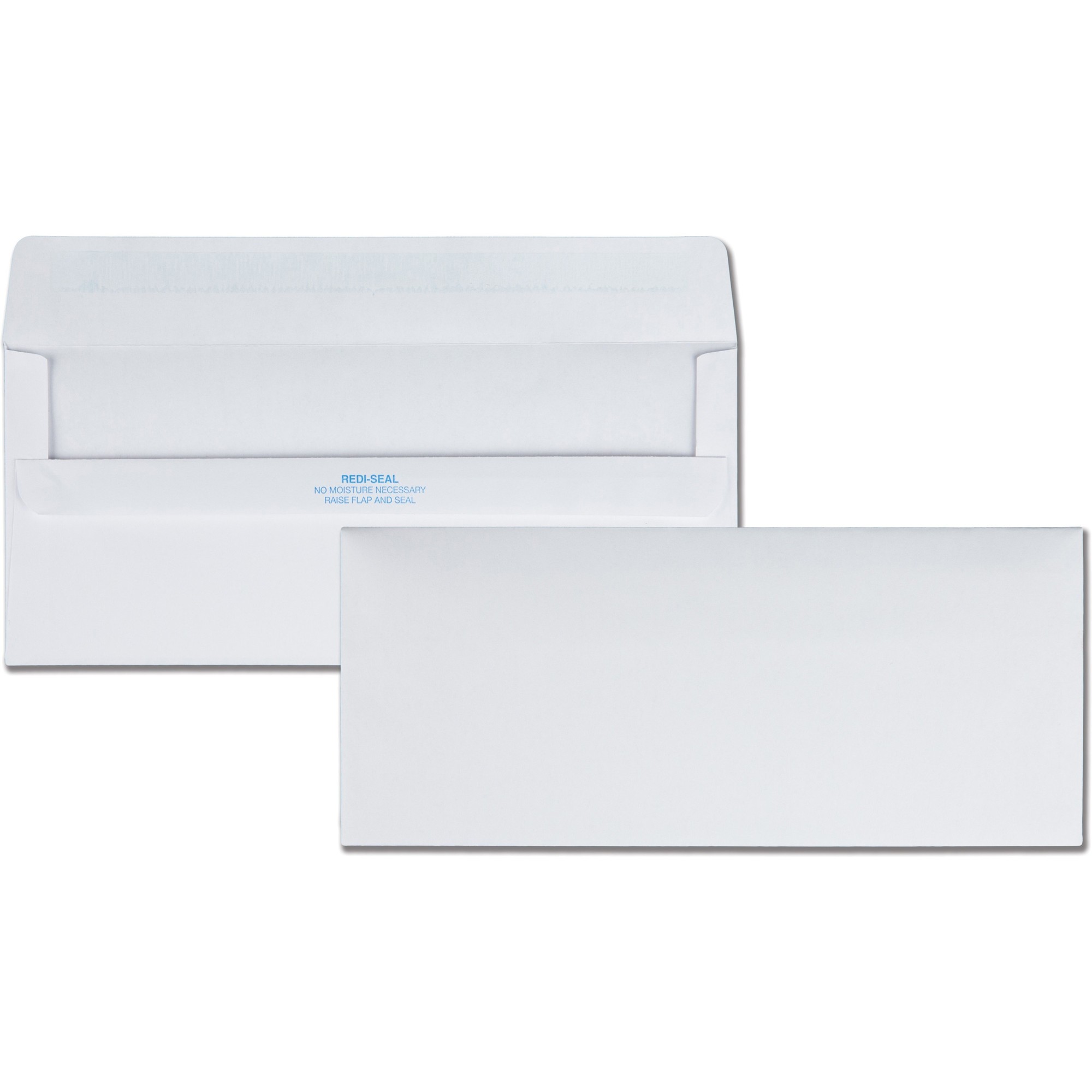 Quality Park Redi-Seal Plain Business Envelopes - Business - #10 - 4 1/8" Width x 9 1/2" Length - 24 lb - Self-sealing - 500 / B