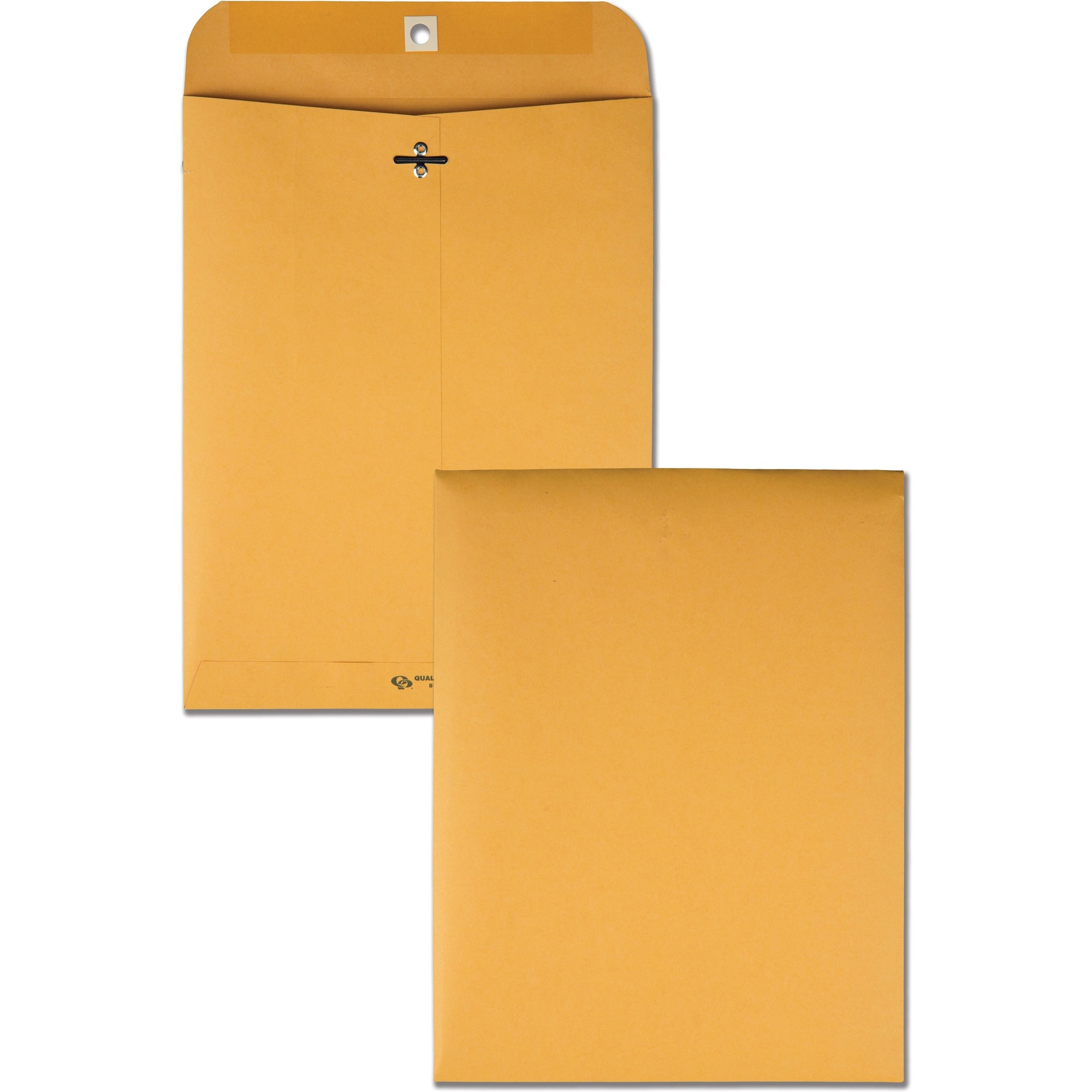 Quality Park Extra Heavy-duty Kraft Clasp Envelopes - Clasp - 8 3/4" Width x 11 1/2" Length - 32 lb - Gummed - Kraft - 100 / Box