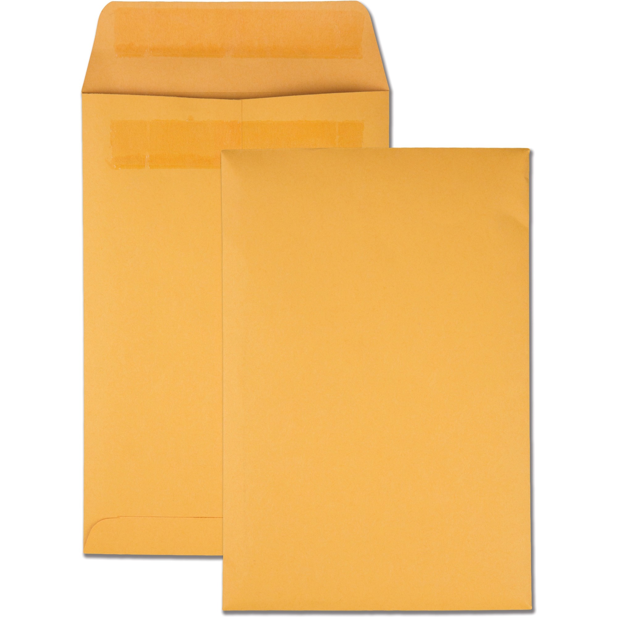 Quality Park Redi-Seal Kraft Catalog Envelopes - Catalog - #1 - 6" Width x 9" Length - 28 lb - Self-sealing - 100 / Box - Kraft