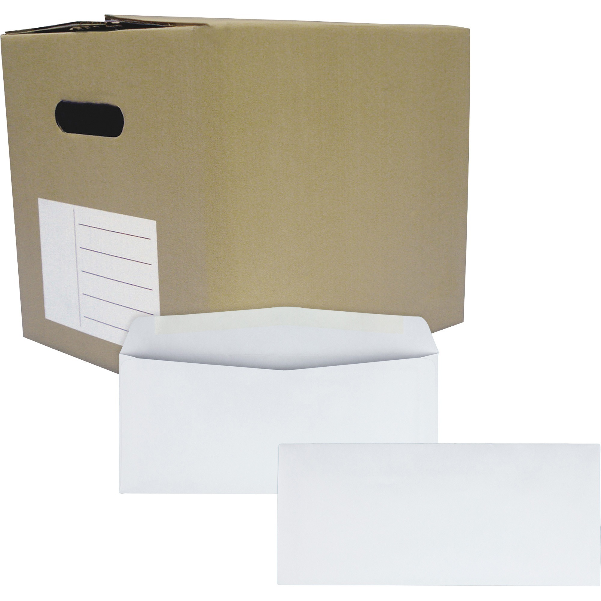 Quality Park Commercial Flap Business Envelopes - Business - #10 - 4 1/8" Width x 9 1/2" Length - 24 lb - Gummed - Wove - 1000 /