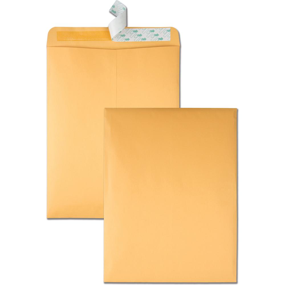 Quality Park Durable Kraft Catalog Envelopes - Catalog - 10" Width x 13" Length - Peel & Seal - Kraft - 250 / Carton - Brown Kra